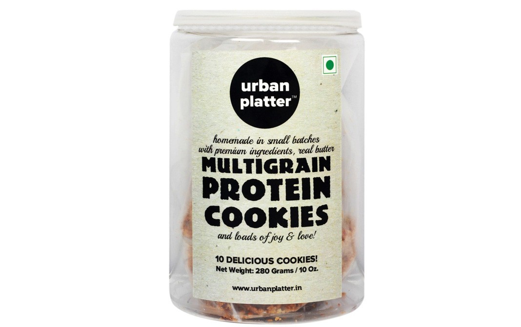 Urban Platter Multigrain Protein Cookies    Plastic Jar  280 grams